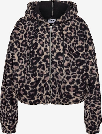 Veste en polaire 'NMCUDDLE' Noisy may en beige : devant