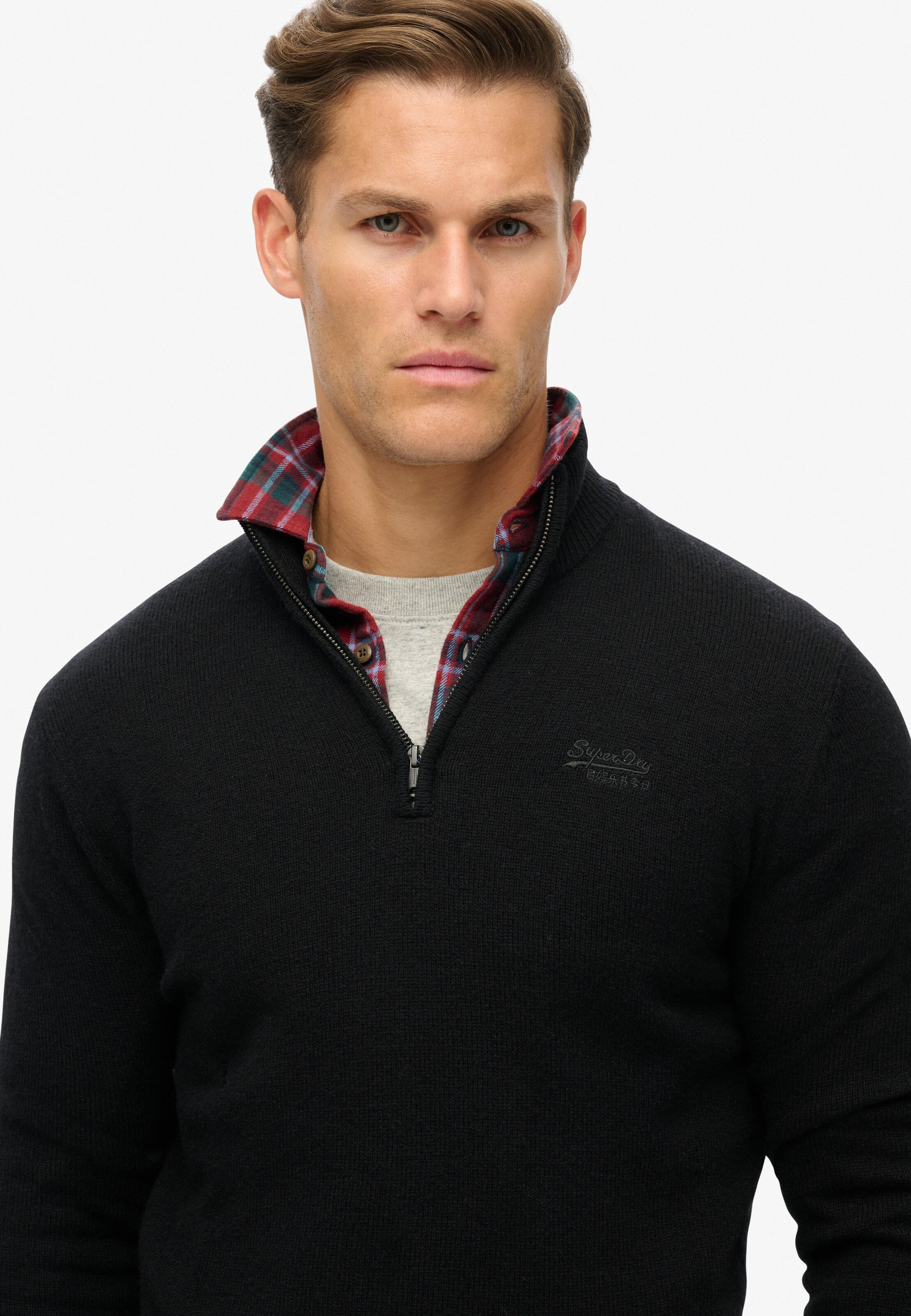 Superdry Pullover 'Essential' in Schwarz