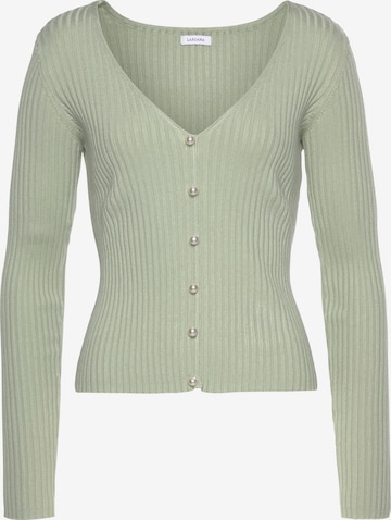 LASCANA Sweater in Green: front