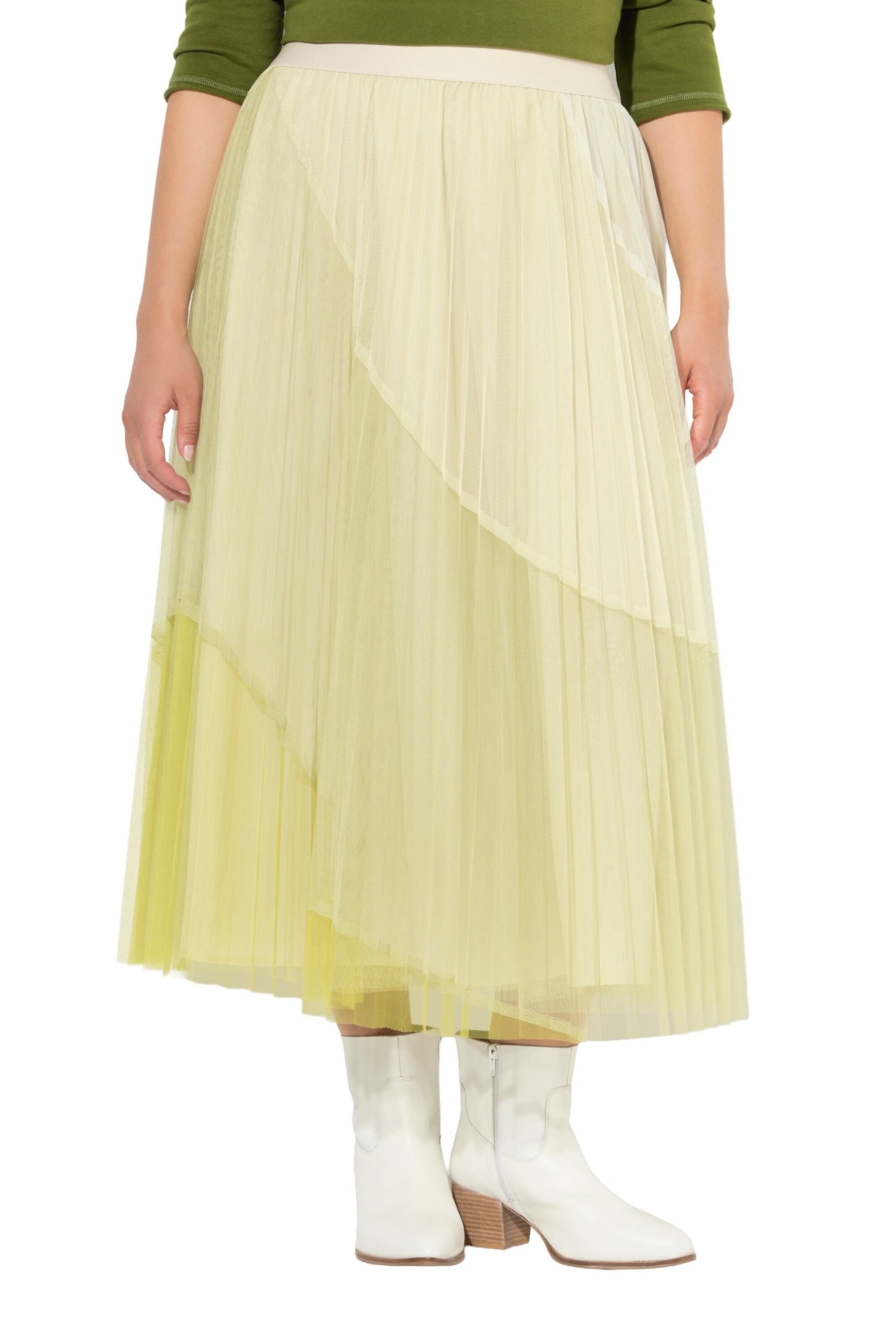 Ulla Popken Rok in Groen: voorkant