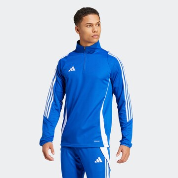 ADIDAS PERFORMANCE - Sweatshirt de desporto 'Tiro 24' em azul: frente