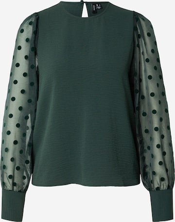 VERO MODA Blouse 'VMALVA' in Green: front