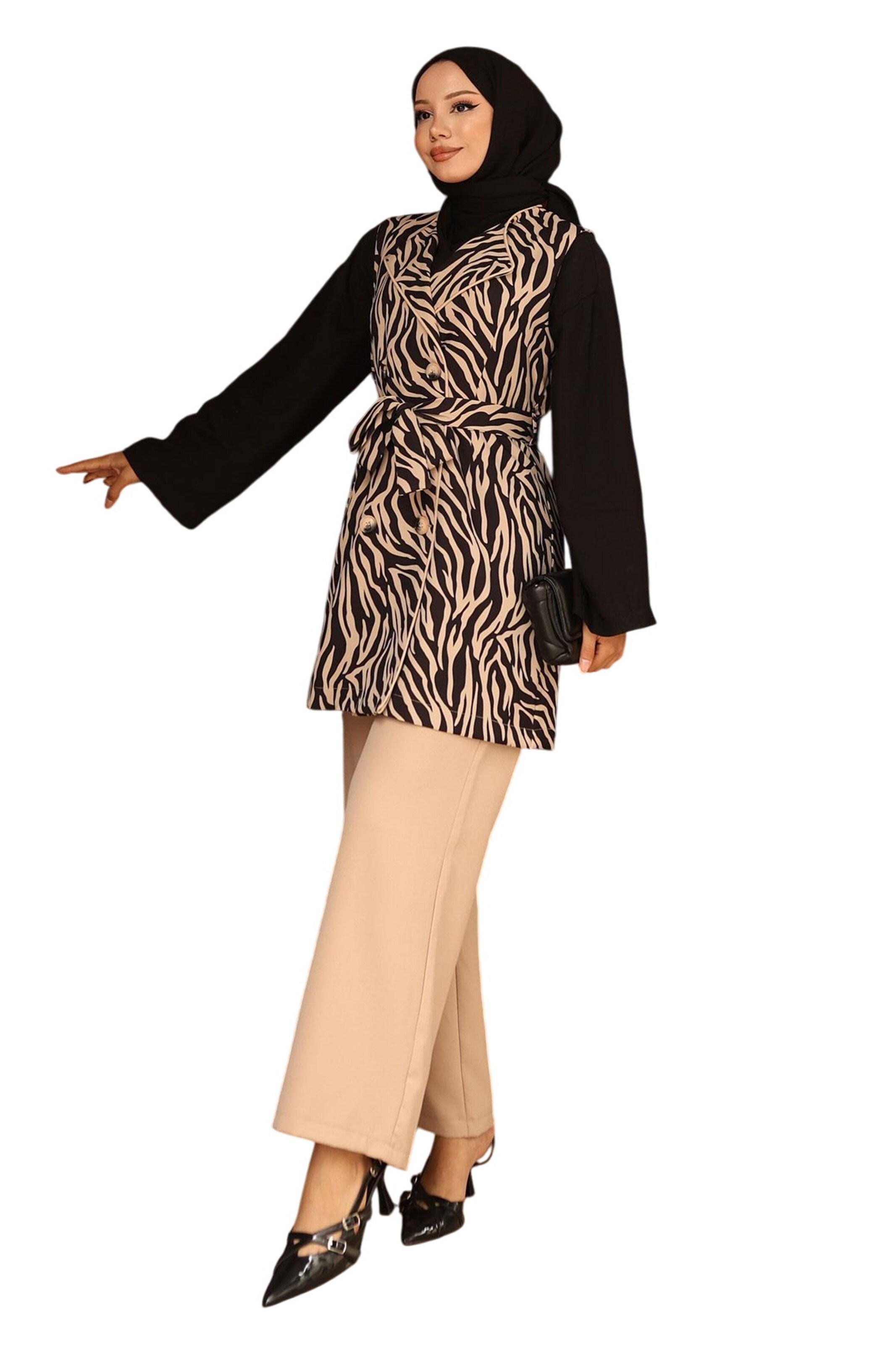 MODAMIHRAM Hosenanzug in Beige