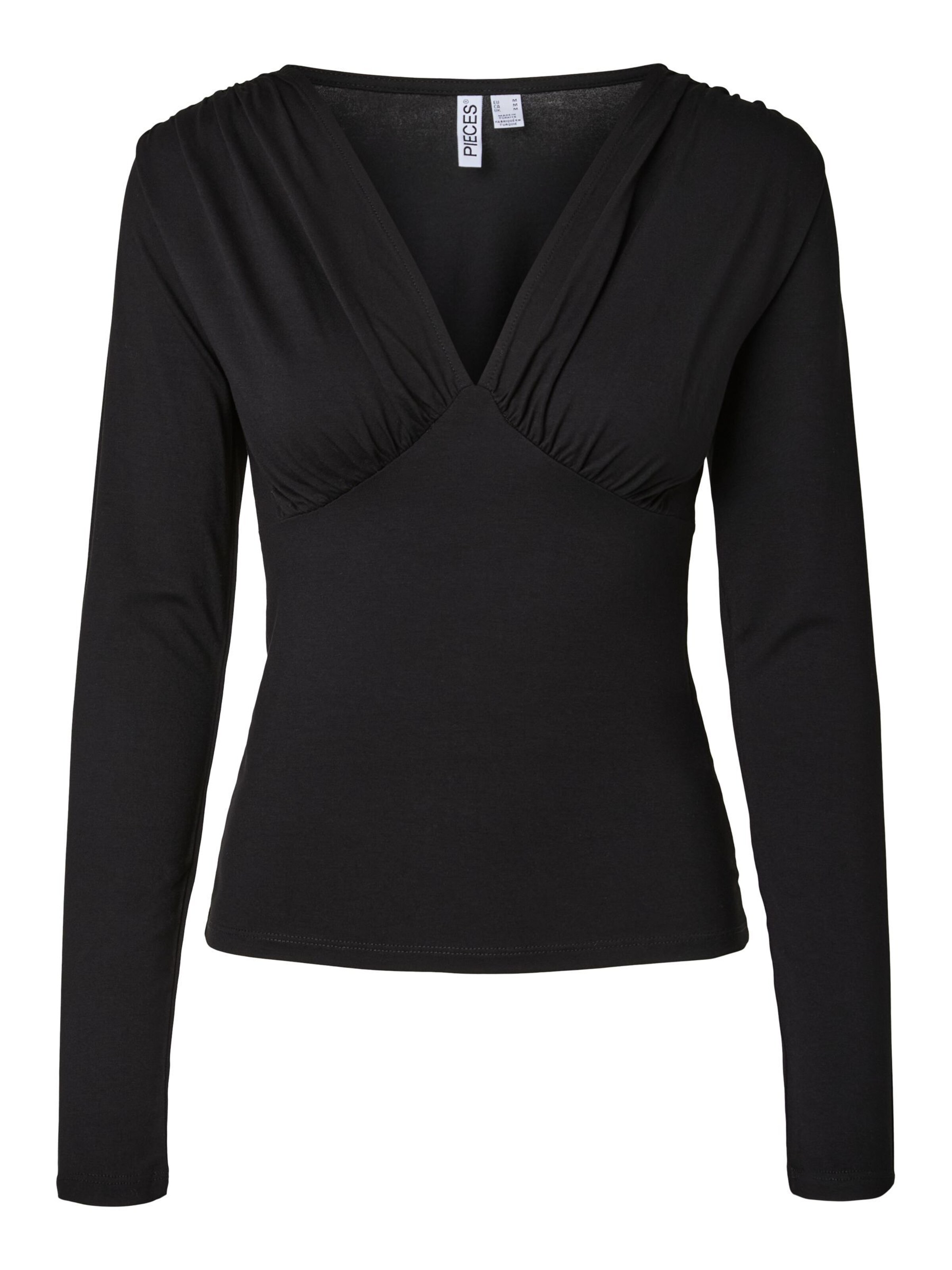 PIECES Shirt in Schwarz: Vorderseite