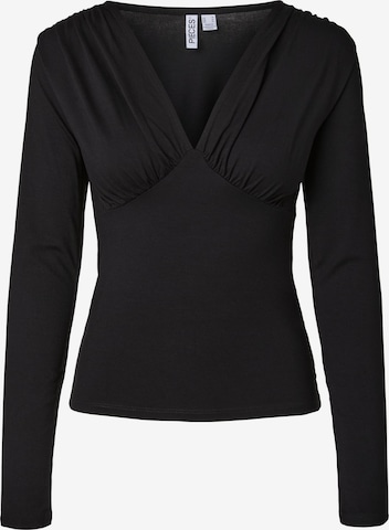 PIECES Shirt in Schwarz: Vorderseite
