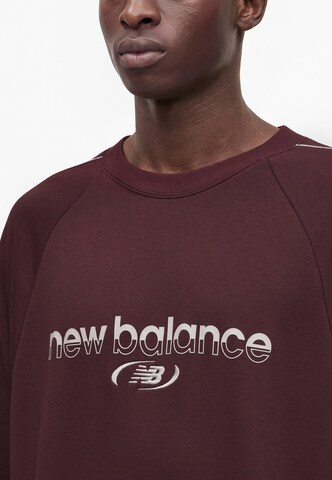 new balance - Sweatshirt 'Trackside' em vermelho