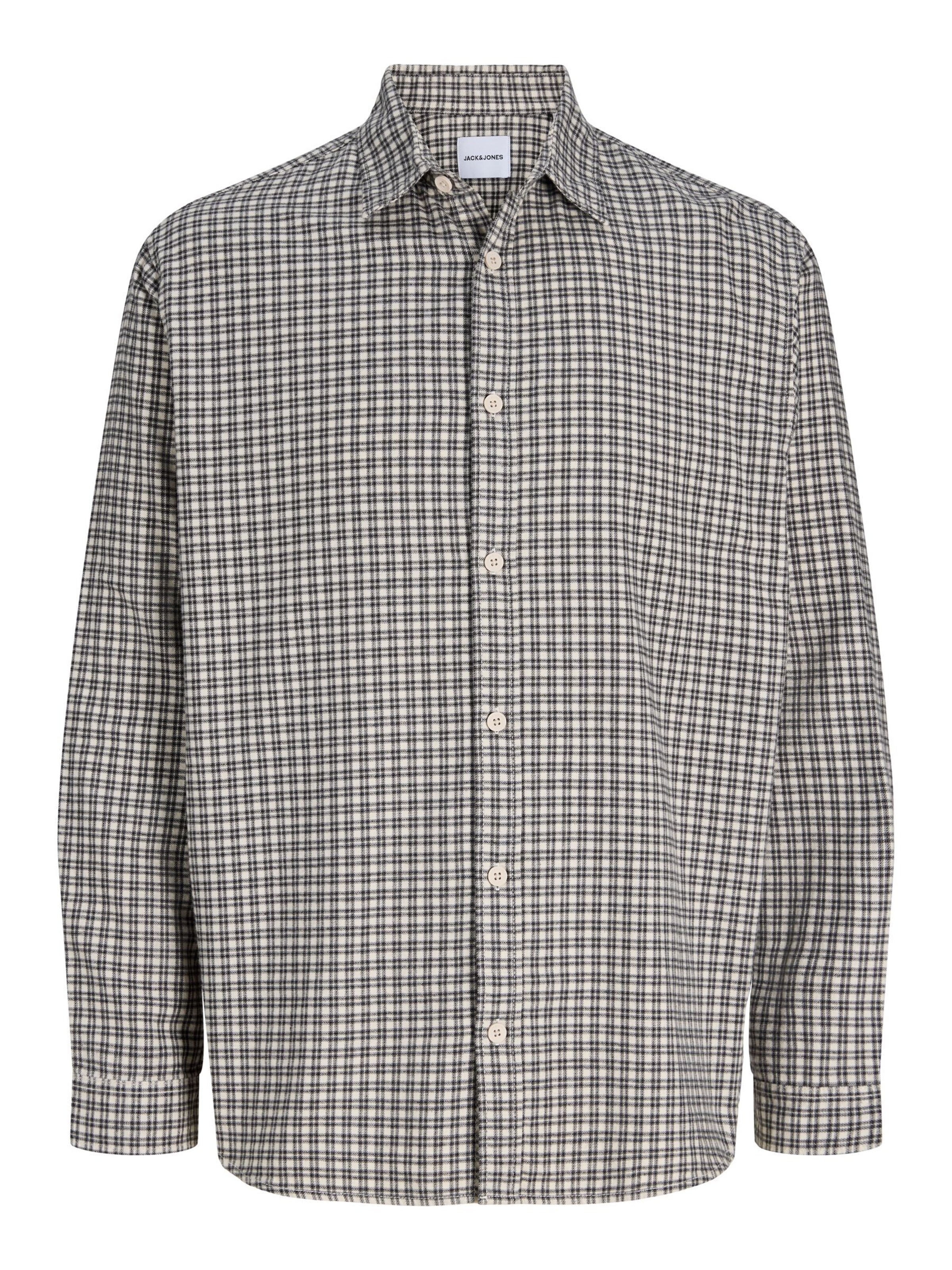JACK & JONES Hemd in XXXL in beige / navy, Produktansicht