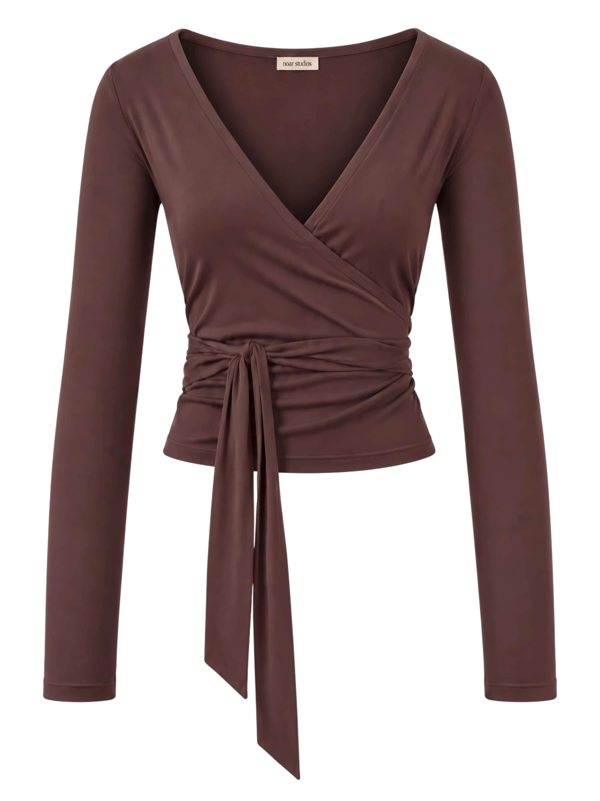 T-shirt noar studios en marron : devant