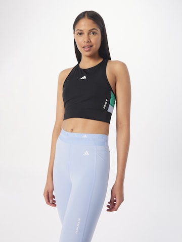 ADIDAS PERFORMANCE Sporttop 'Techfit Colorblock ' in Schwarz: predná strana