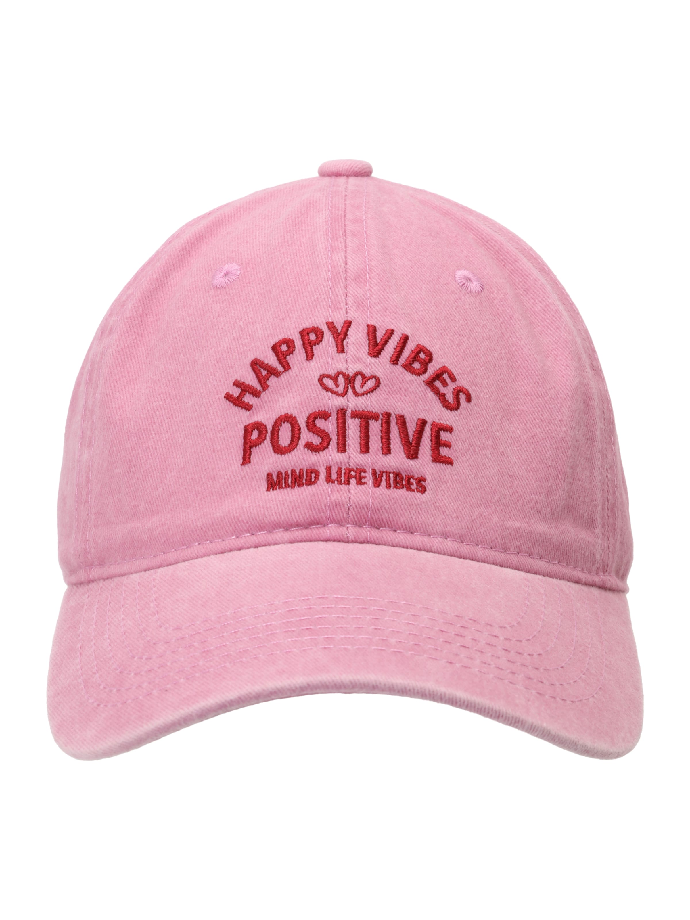 Cappello da baseball 'Happy Vibes - Positive' di Zwillingsherz in rosa
