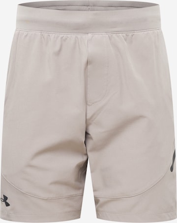 UNDER ARMOUR Sportbroek in Grijs: voorkant