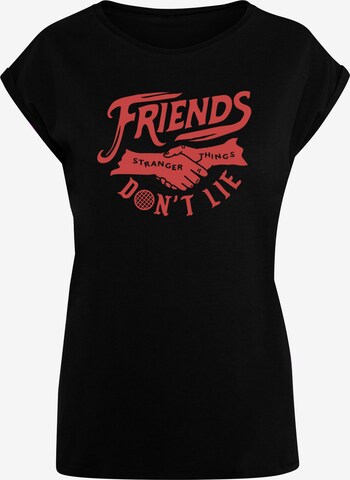 T-shirt 'Stranger Things - Friends Dont Lie' ABSOLUTE CULT en noir : devant
