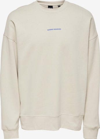 Only & Sons Sweatshirt 'Toby' in Grey: front