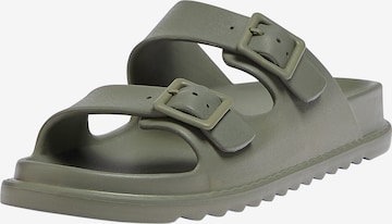 Pull&Bear Pantolette i grön: framsida