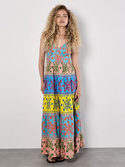 Apricot Robe en mélange de couleurs, Vue avec produit
