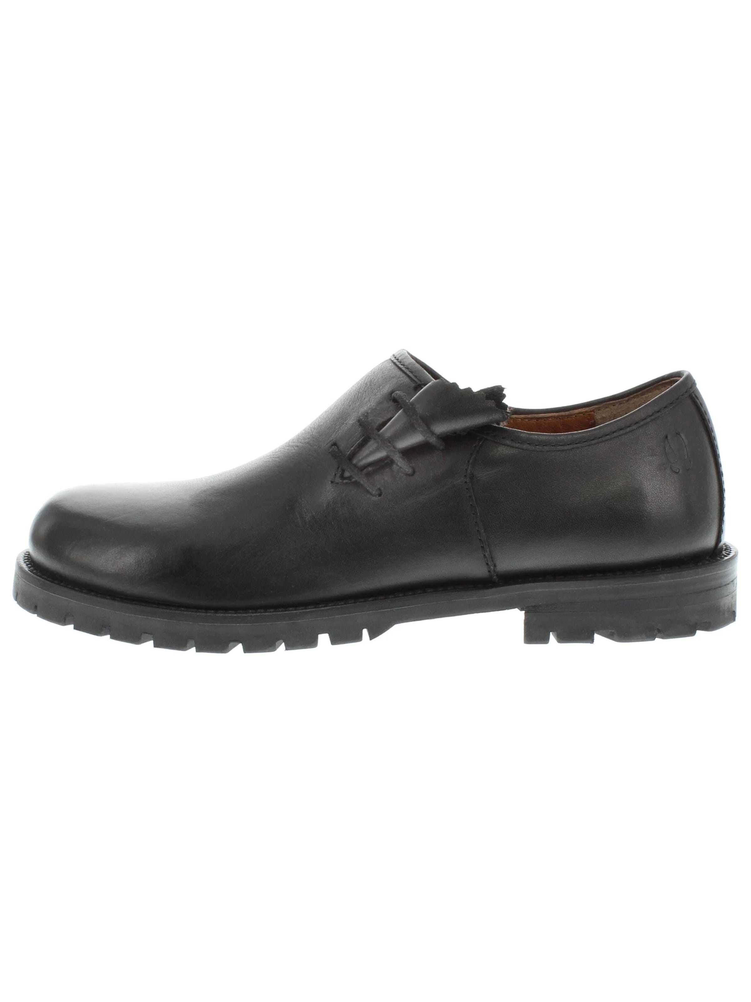 XAVER LUIS Schuhmanufaktur Flats 'SEPPI - Kinder Haferlschuhe mit Profilsohle' in 30 in Black, Item view