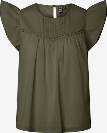 T-shirt 'PCAstrid' PIECES en vert : devant