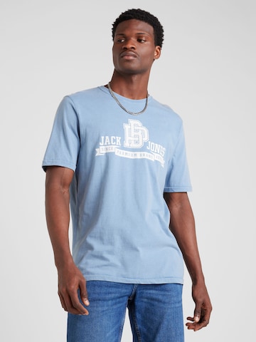 JACK & JONES T-shirt 'SEBASTIAN' i blå: framsida