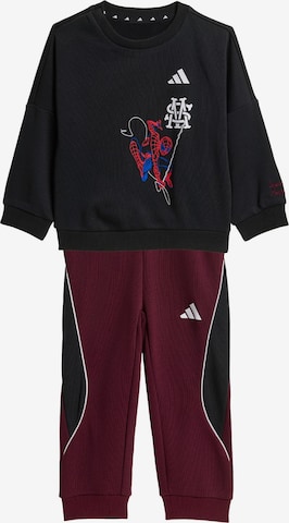 ADIDAS SPORTSWEAR Tepláková souprava 'Marvel Spider-Man' – černá: přední strana
