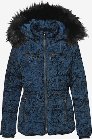 KOROSHI Winterjas in Blauw: voorkant