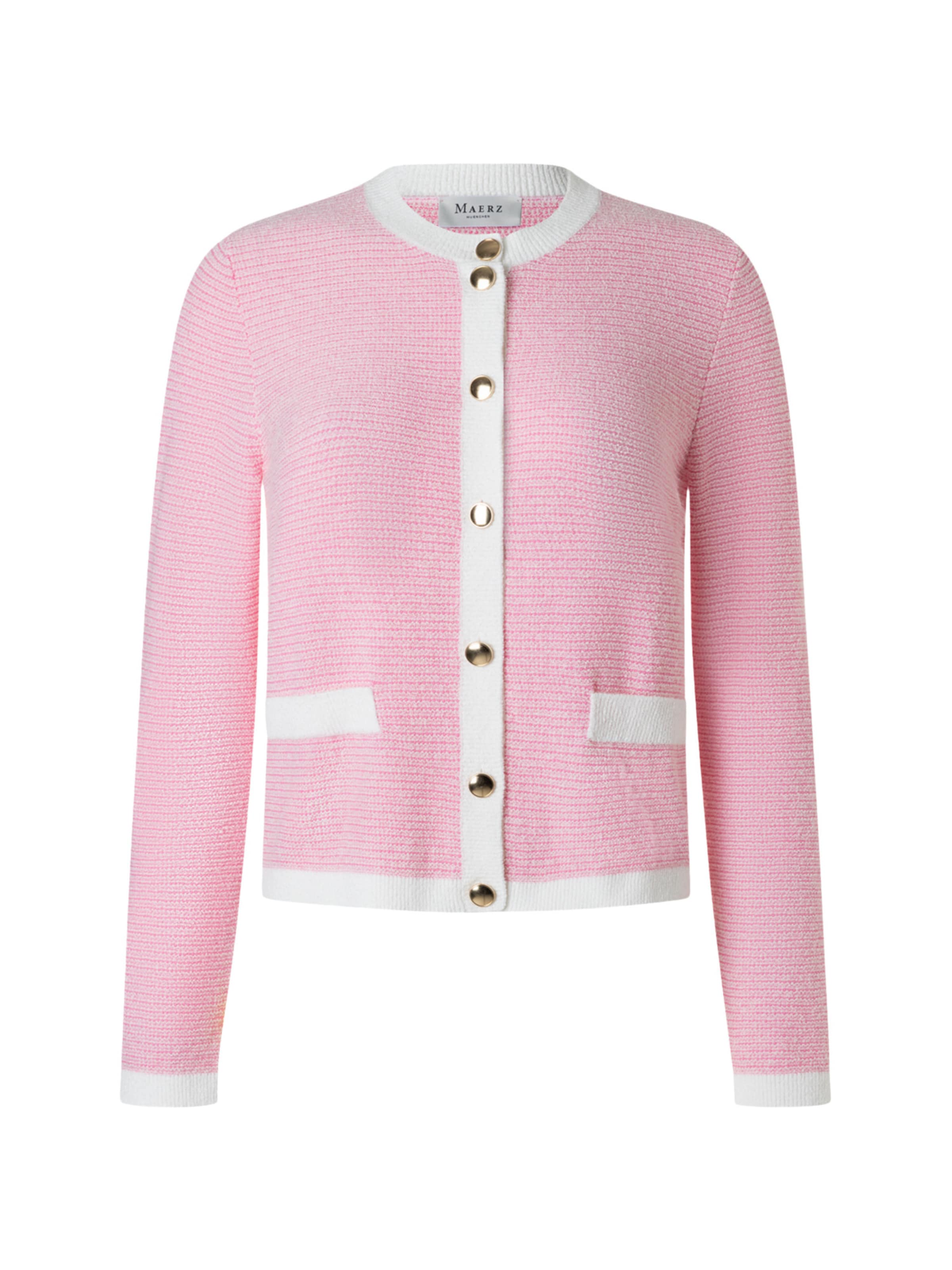 Cardigan ' 276601 ' MAERZ Muenchen en rose : devant