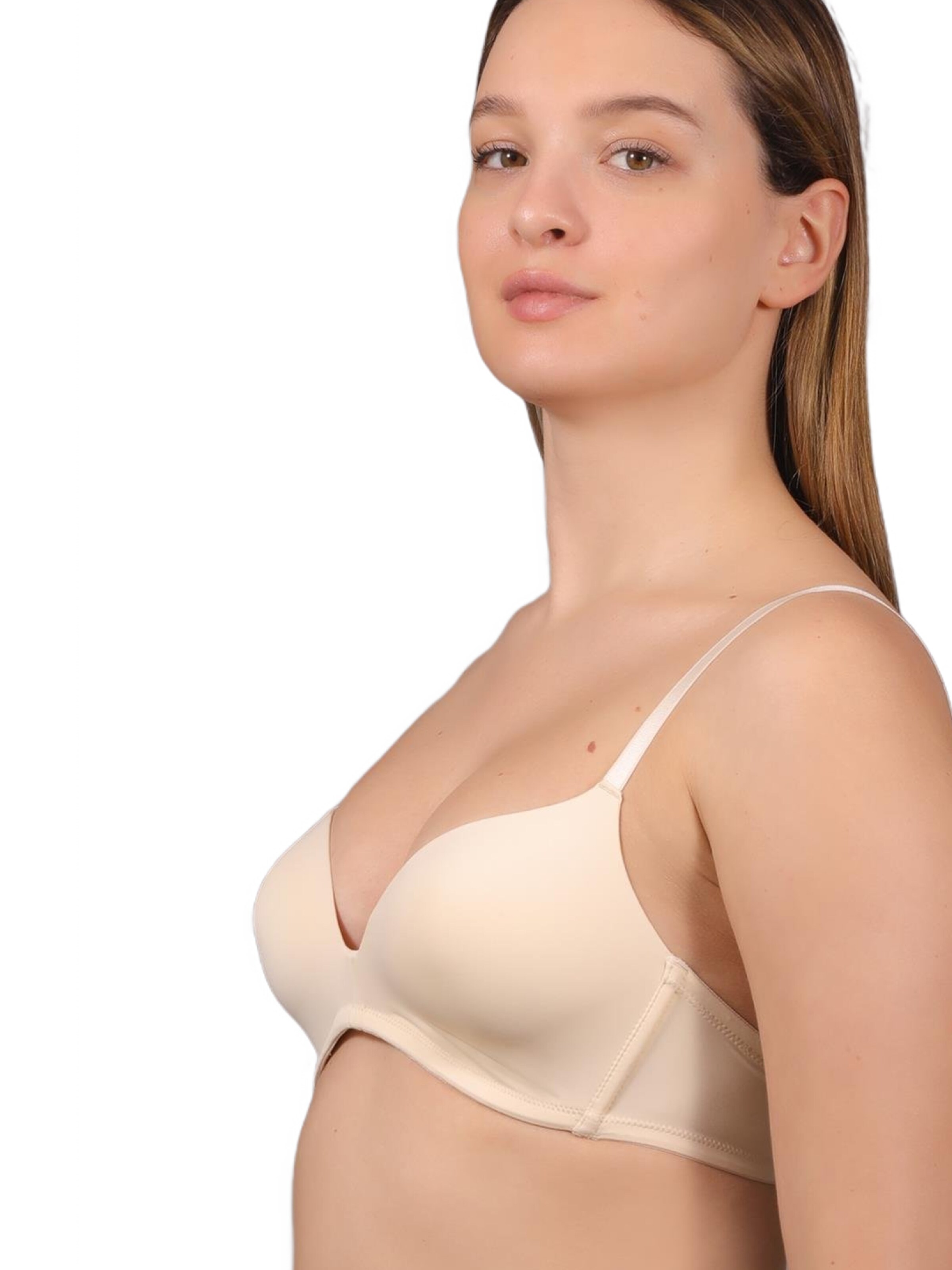 C&City T-Shirt BH in Beige