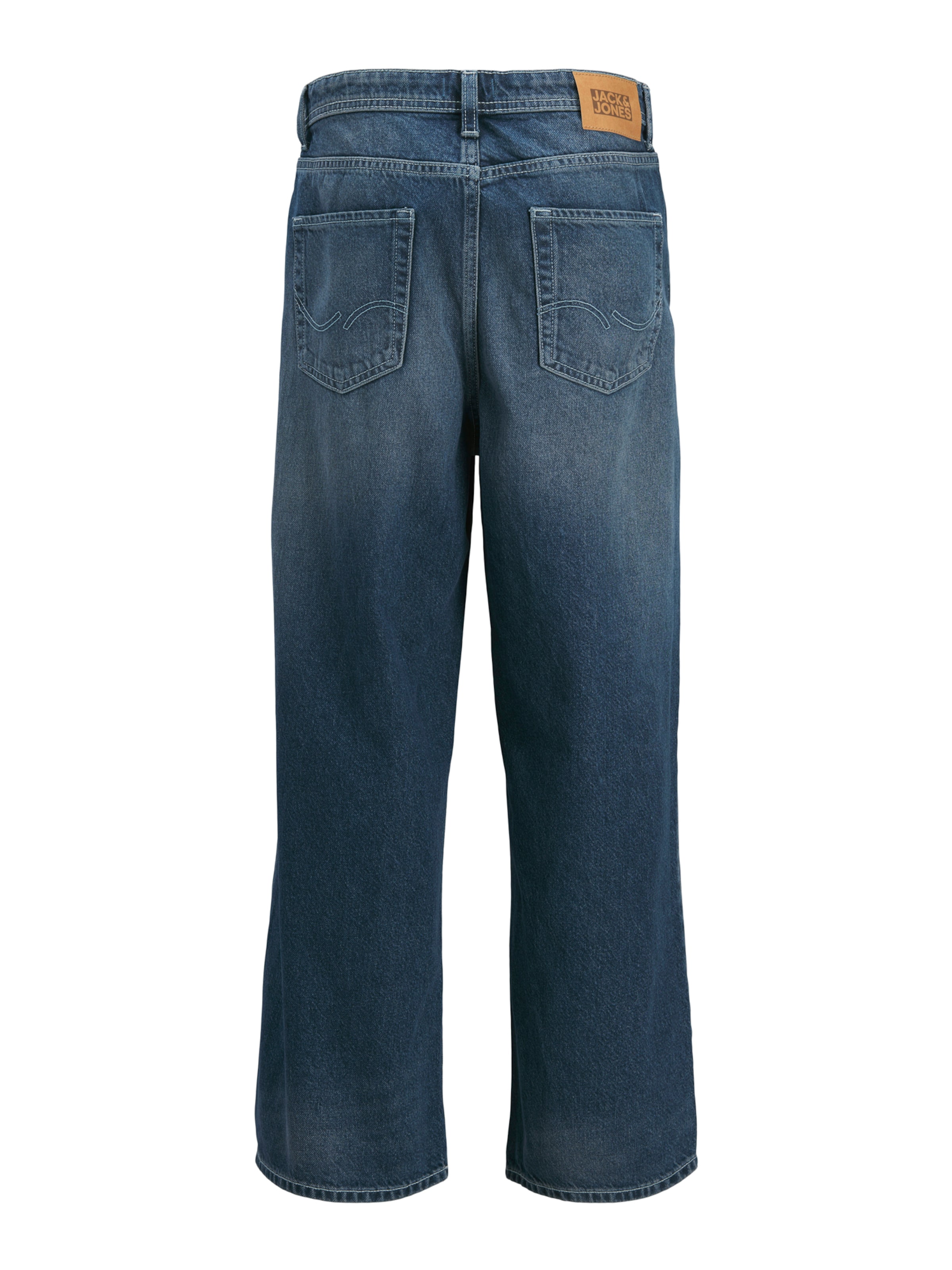 Jack & Jones Junior Wide Leg Jeans 'JJIDAVE JJORIGINAL' i blå
