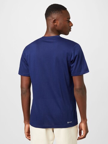 ADIDAS PERFORMANCE - Camisa funcionais 'Essentials Seasonal' em azul