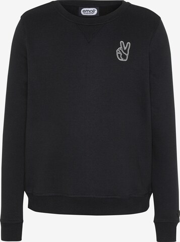 emoji Sweatshirt in Black: front