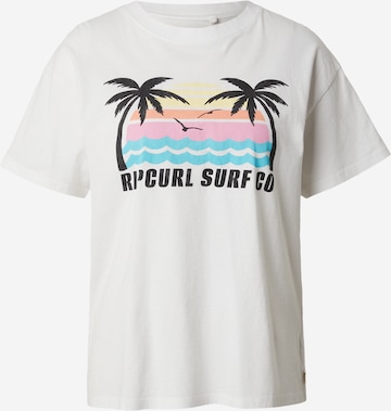RIP CURL - Camiseta 'MALIBU' en blanco: frente