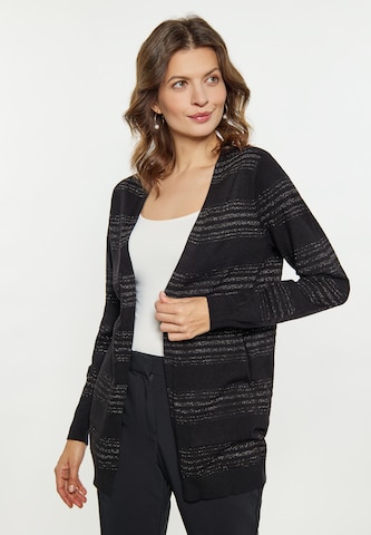 usha BLACK LABEL Strickjacke in Schwarz: predná strana