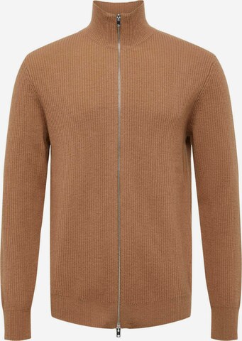 Bertoni Knit Cardigan 'Anker' in Brown: front