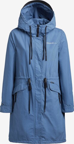 Parka mi-saison 'Nanda' khujo en bleu : devant