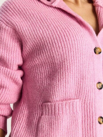 Bianco Lucci Knit Cardigan in Pink