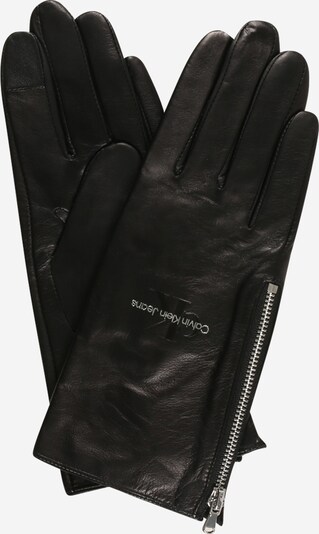 Calvin Klein Jeans Full finger gloves in Black / White, Item view