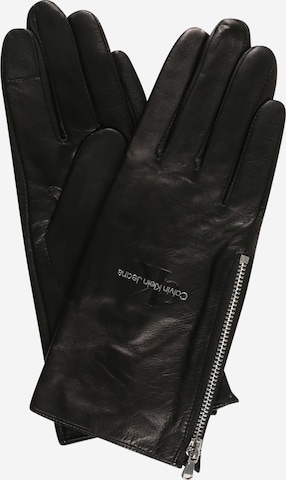 Calvin Klein Jeans Full finger gloves in Black: front