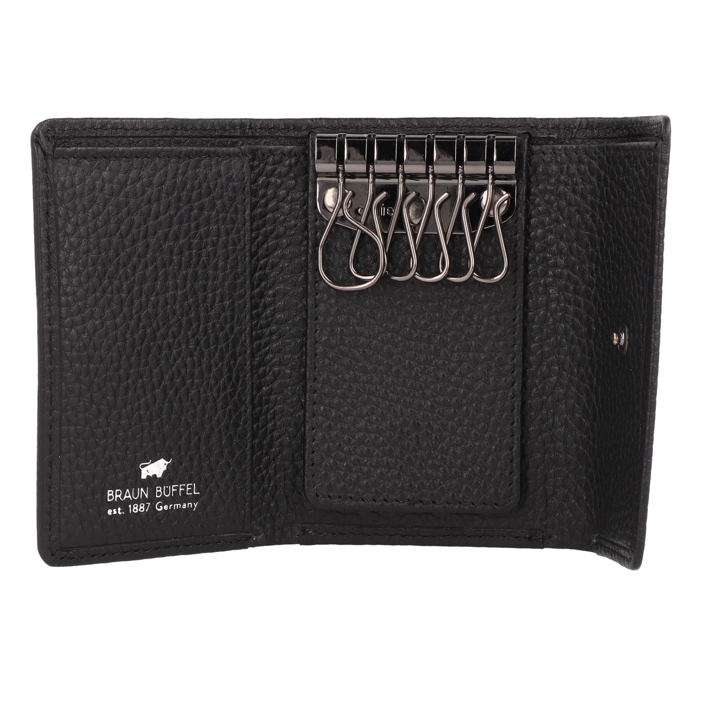 Braun Büffel Wallet 'Theo' in Black