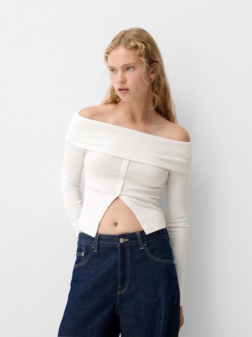 Maglietta di Bershka in bianco: frontale