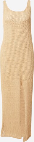 Karo Kauer Strickkleid in Beige: predná strana