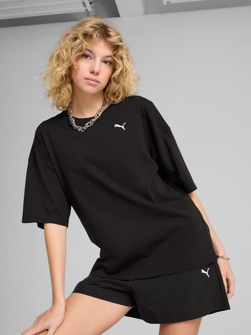 Maglietta 'Wardrobe Essentials' di PUMA in nero: frontale