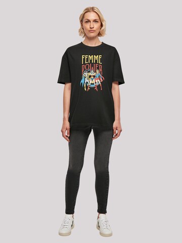 T-shirt oversize 'DC Comics Wonder Woman Femme Power' F4NT4STIC en noir
