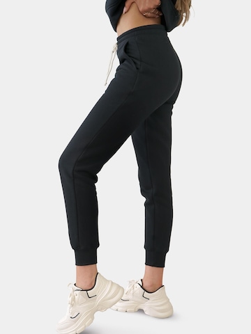 Regular Pantalon Ombre en noir
