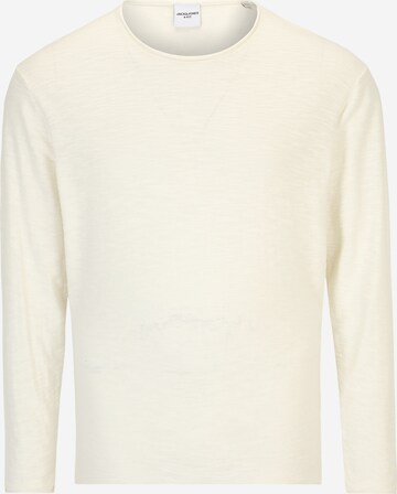 Jack & Jones Plus Sweater in White: front