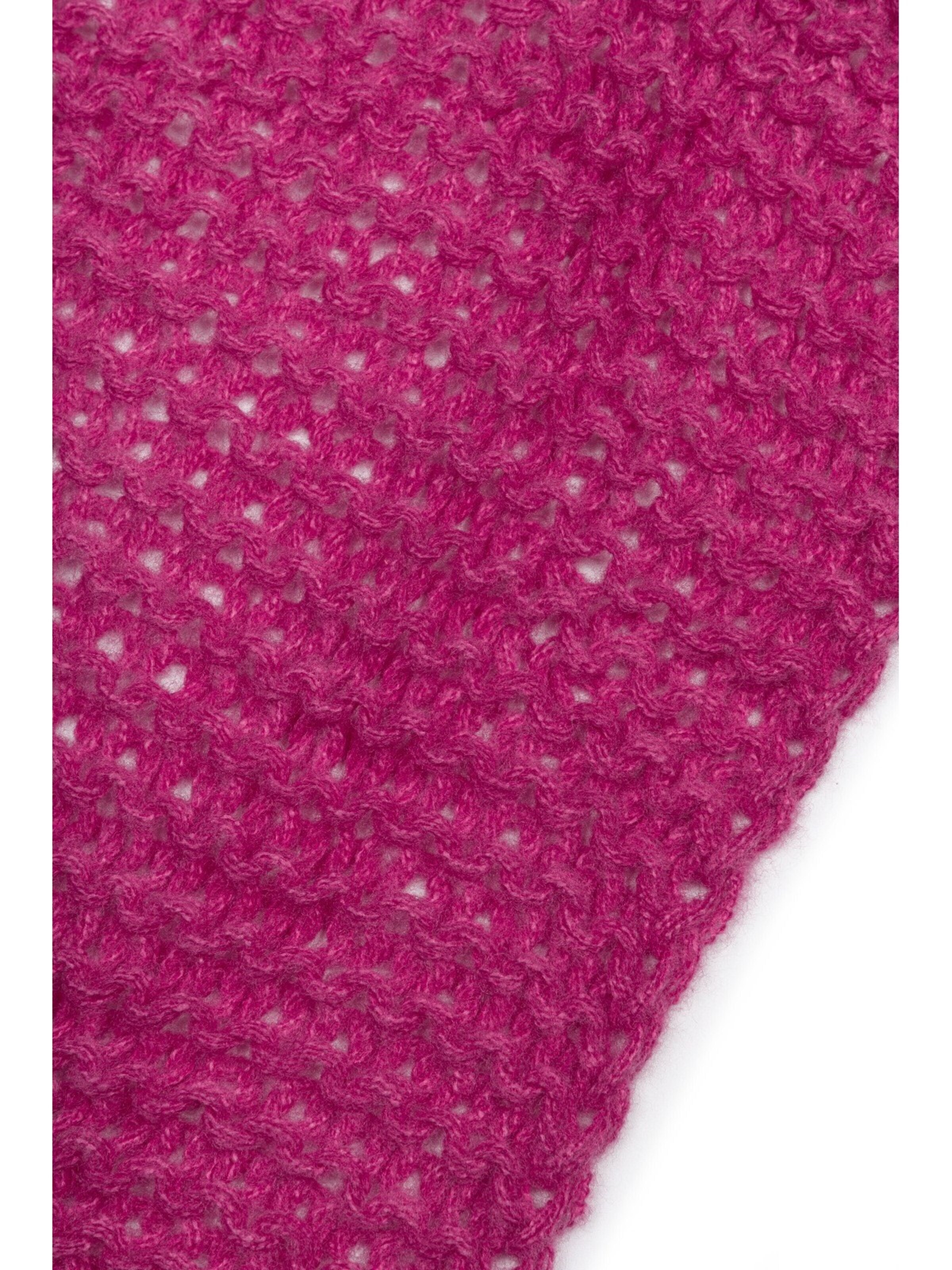 styleBREAKER Schal 'Langer Strick Schal mit Wellen Strickmuster'‌‌‌‌‌‌‌‌‌ in Pink