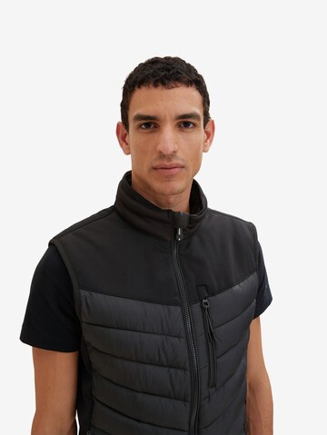 TOM TAILOR Vest in Black