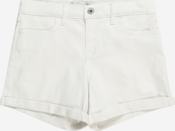 Abercrombie & Fitch Regular Trousers in White: front