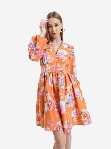 MSN Collection Jurk in Oranje