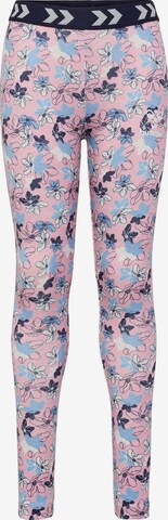 Hummel Skinny Leggings 'Mimmi' in Pink: front