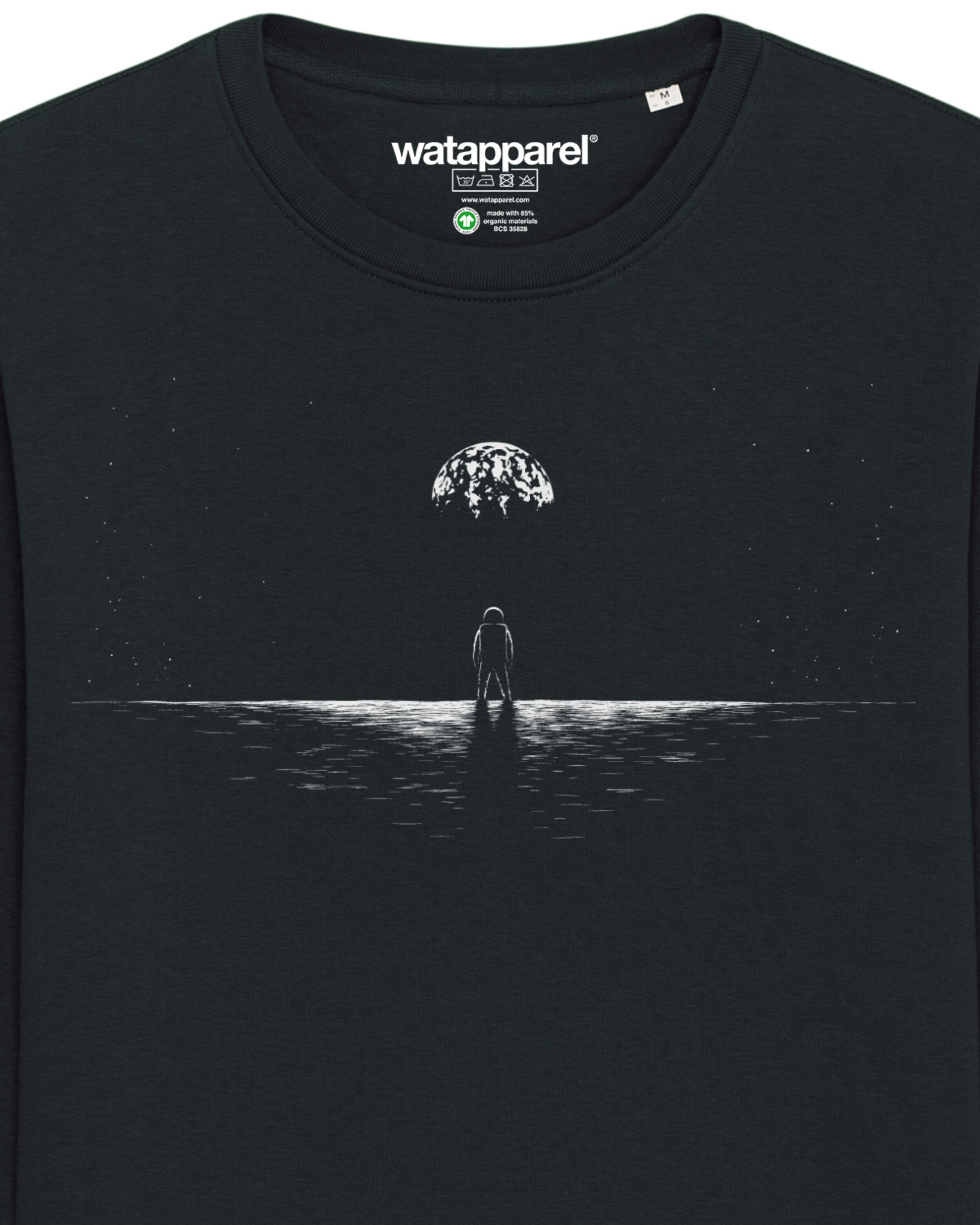 Sweat-shirt ' Lost in space ' Watapparel en noir