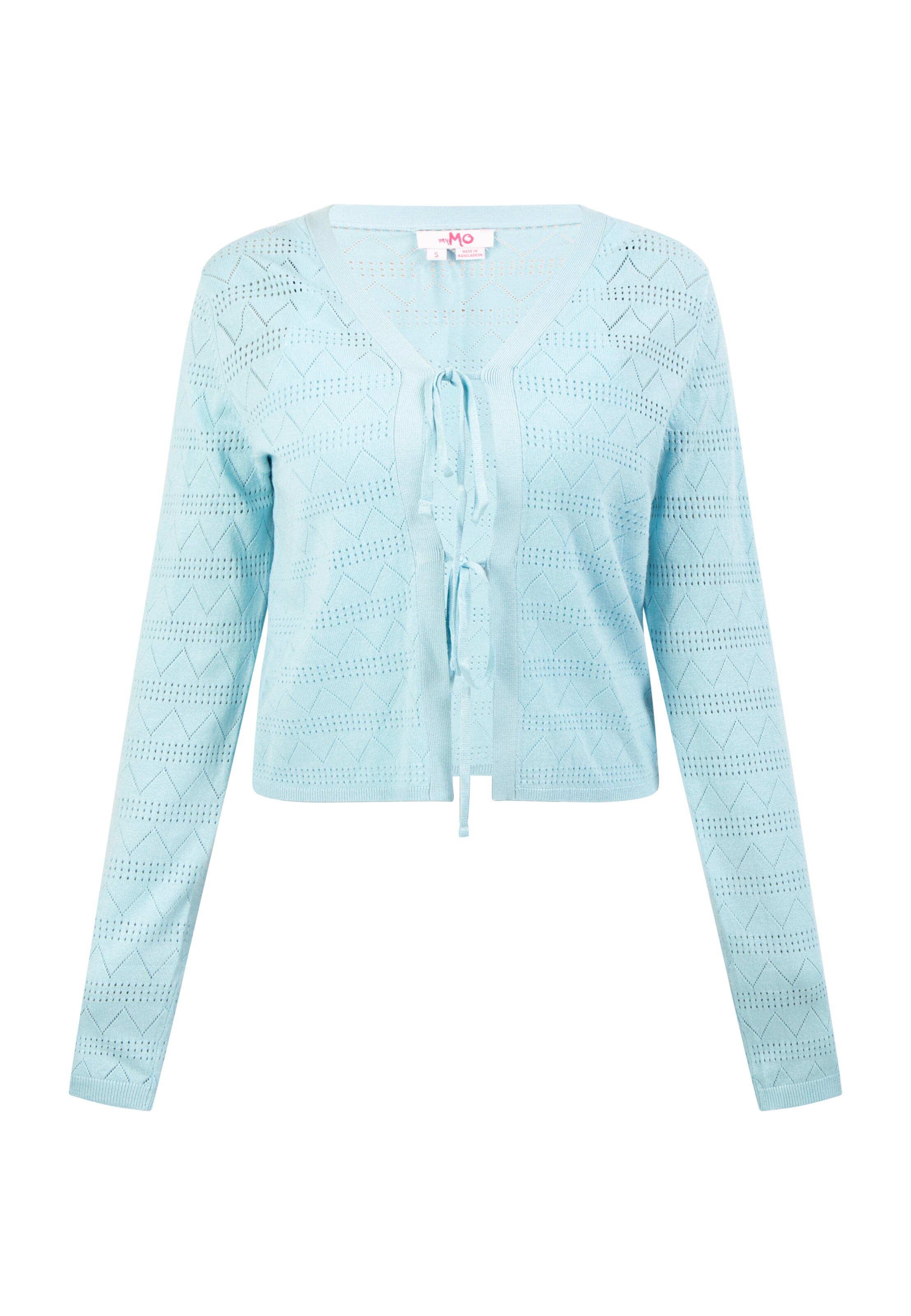 MYMO Neuletakki värissä sininen: etupuoli